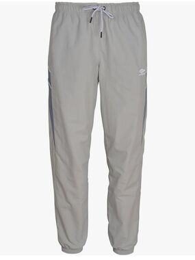 Umbro Gray Drawstring Track Pants with Dark Side Stripes